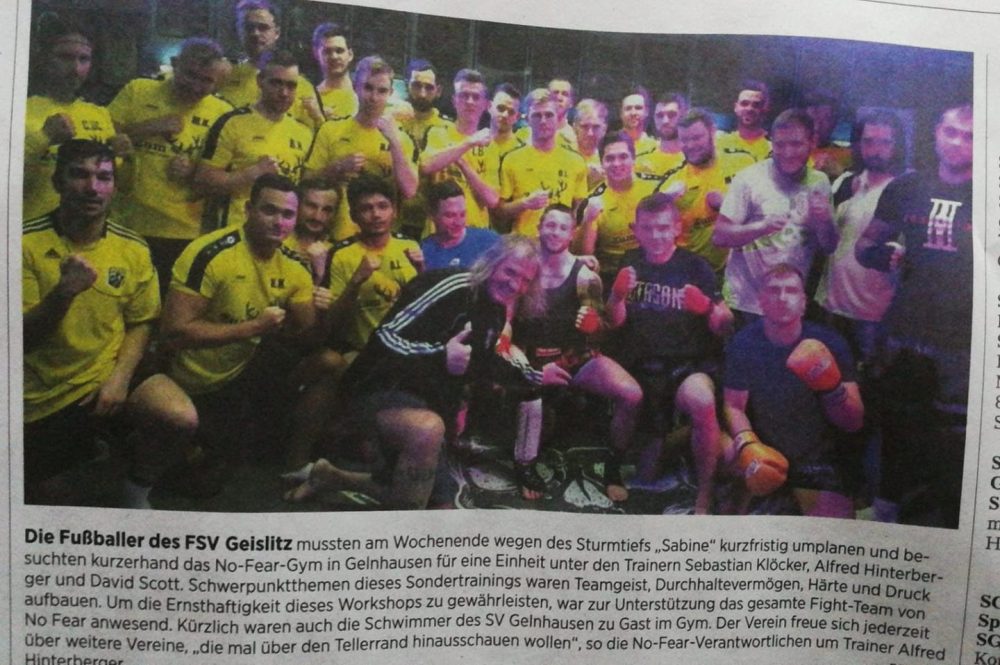 Zeitungsartikel NoFear FSVGeislitz